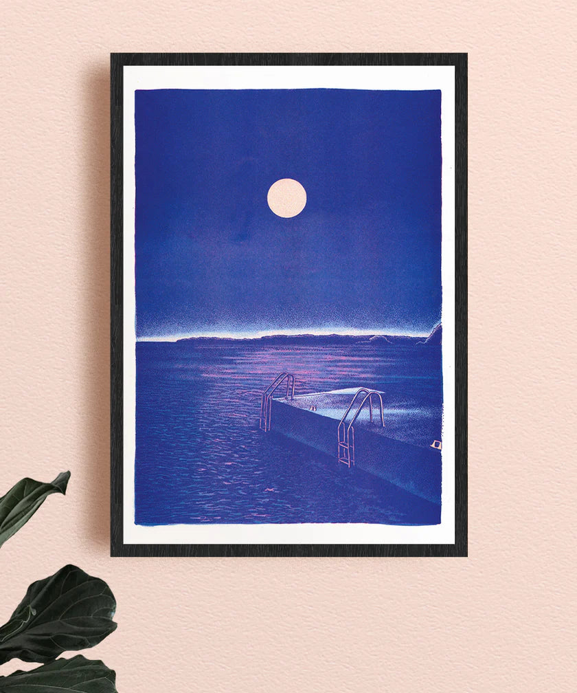 Affiche A3 - Manon Diemer - Le Bain de minuit