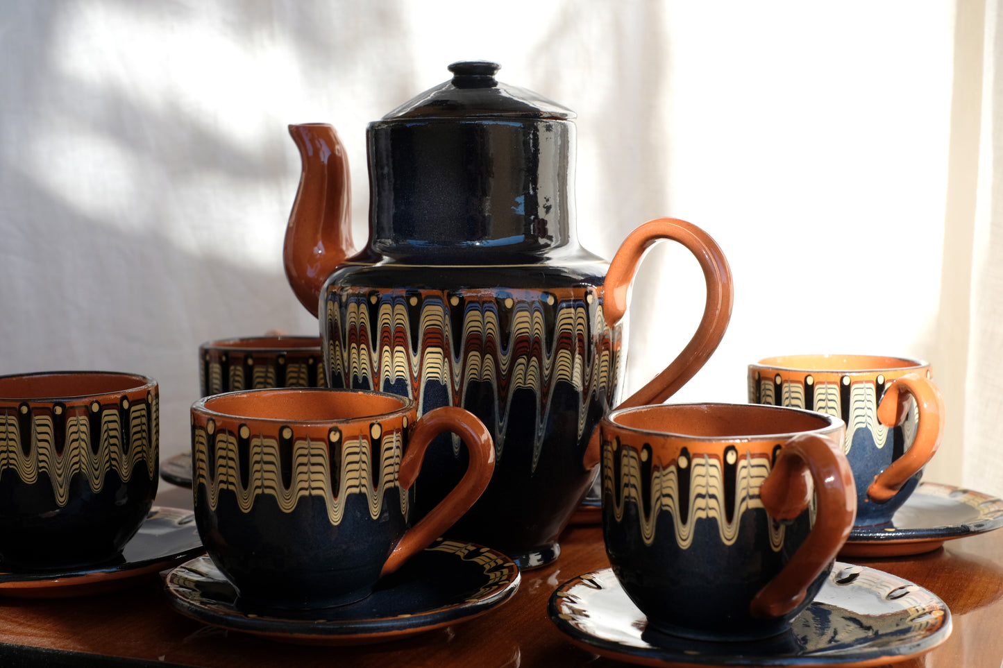 🫖 Service à thé vintage – Bulgarie, années 70