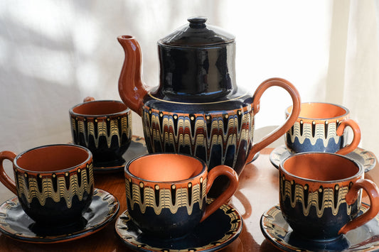 🫖 Service à thé vintage – Bulgarie, années 70