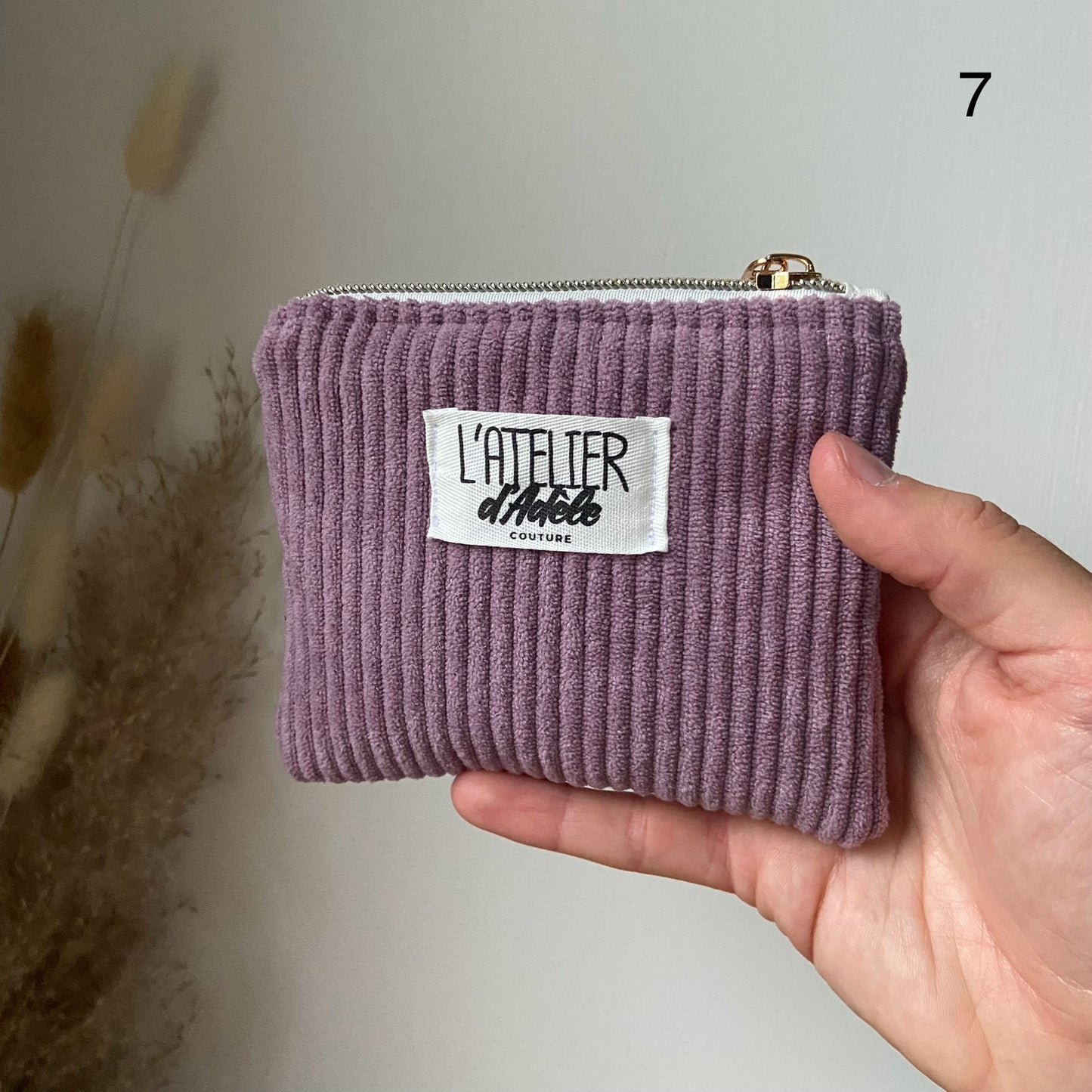 Porte-monnaie en velours côtelé – Création artisanale