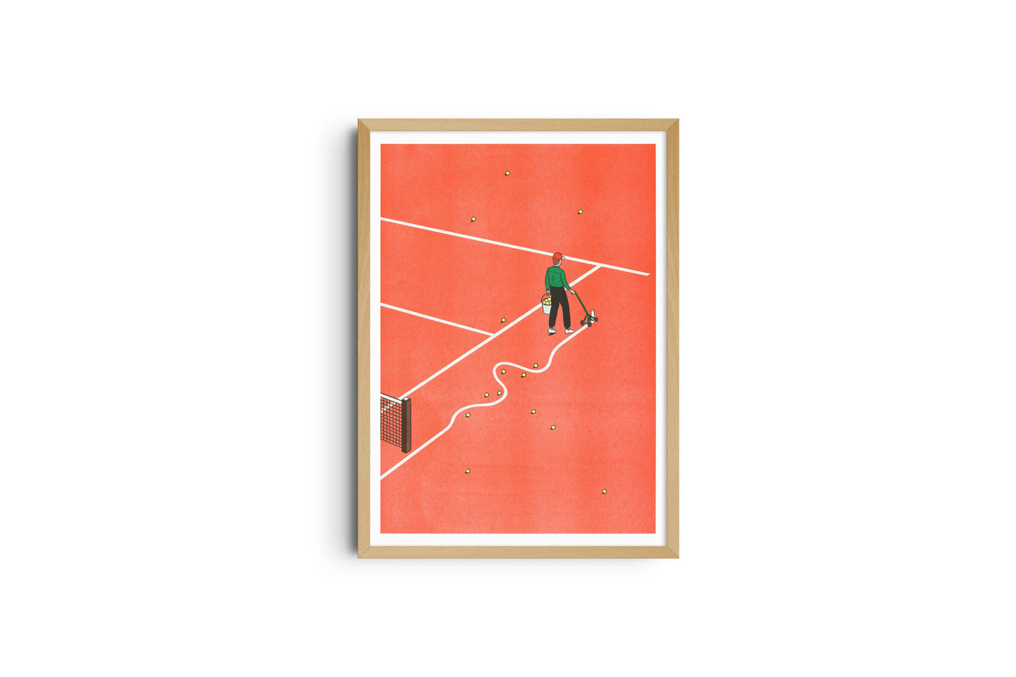 Affiche A3 - Simon Bailly - Roland-Garros