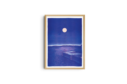 Affiche A3 - Manon Diemer - Le Bain de minuit