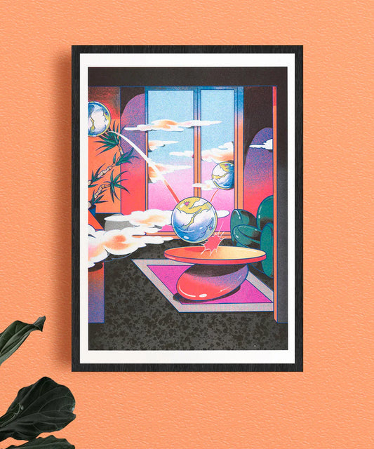 Affiche A3 - Beya Panicha - Cloudy Room Night