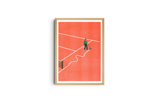 Affiche A3 - Simon Bailly - Roland-Garros
